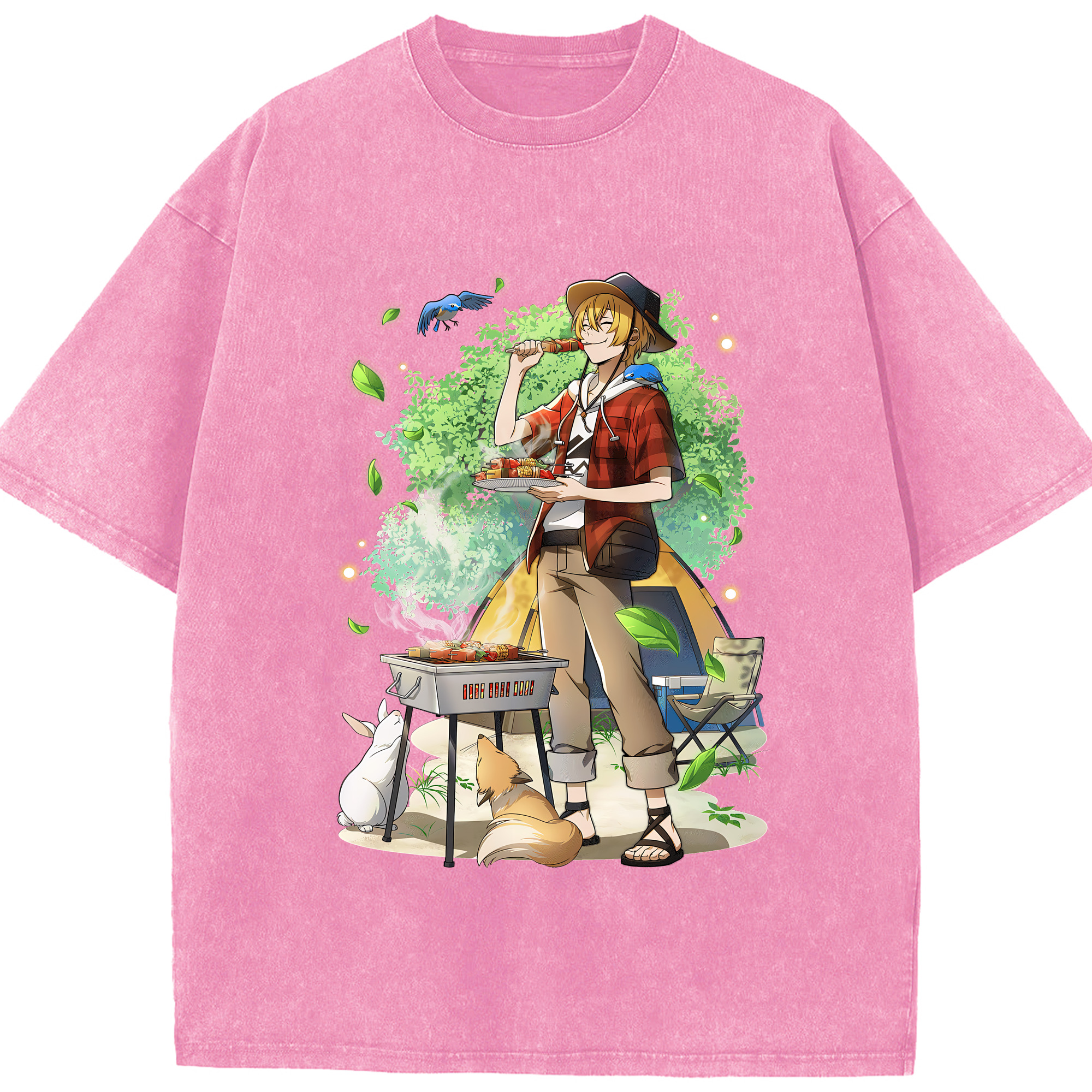 （画像用） 文豪ストレイドッグス Bungo Stray Dogs 綿100% ヴィンテージ風 半袖Tシャツ（フロントプリント）